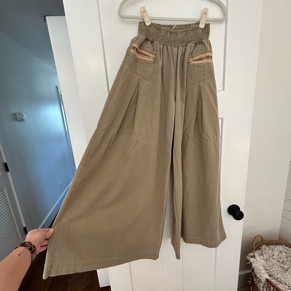 Trendy extra wide leg trouser pant